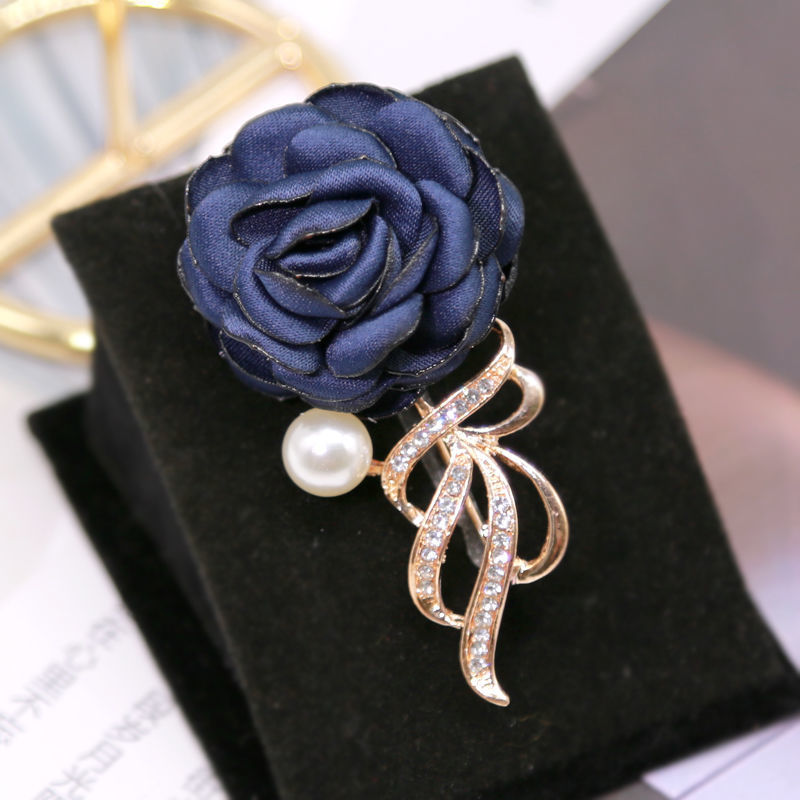 Korean Style Elegant Fabric Flower Brooch