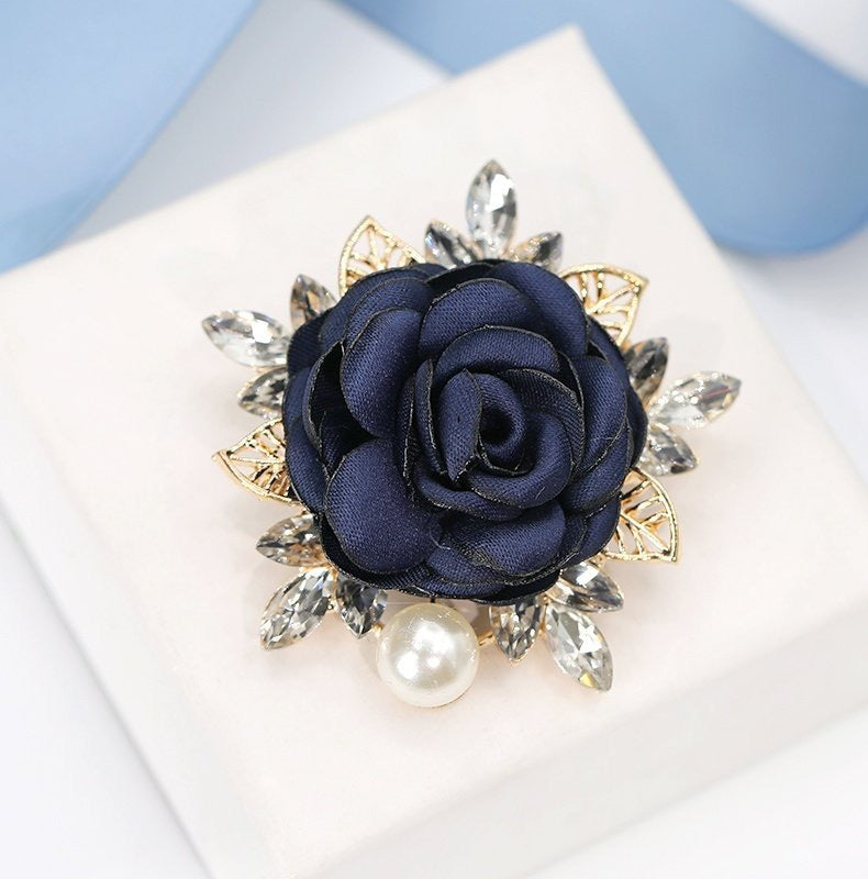 Korean style crystal brooch