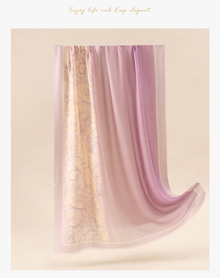 Butterfly New Scarf for Women, Autumn and Winter Cashmere Wool Warm Long Neck Wrap Outerwear