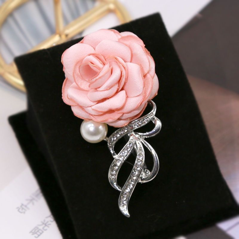 Korean Style Elegant Fabric Flower Brooch