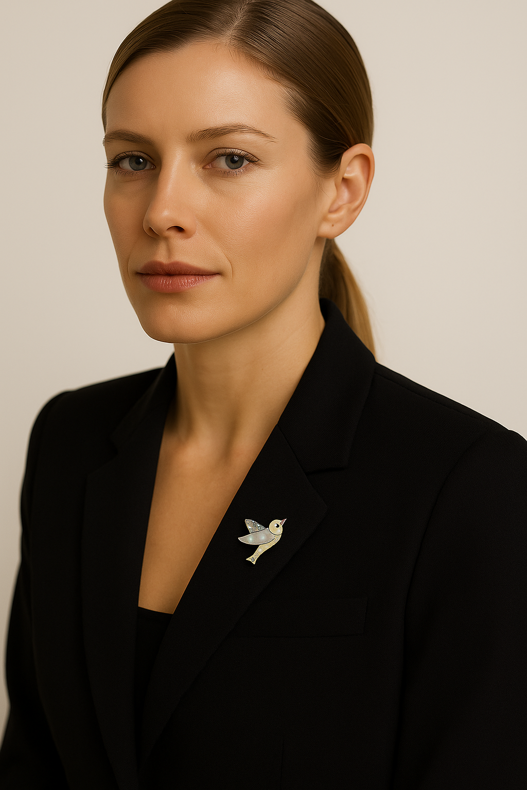 Natural Abalone Shell Bird Fashion Brooch