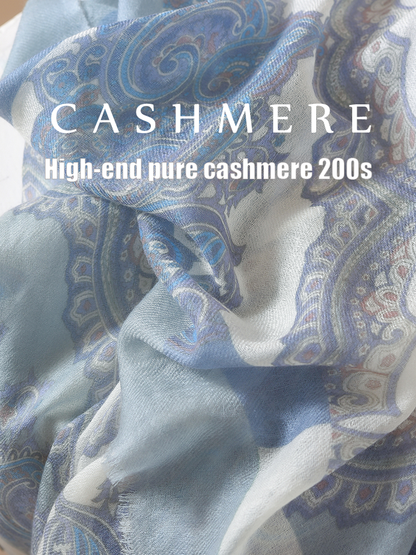 Celestial Dunes · Silk Wool Whisper Scarf