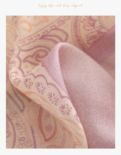 Butterfly New Scarf for Women, Autumn and Winter Cashmere Wool Warm Long Neck Wrap Outerwear