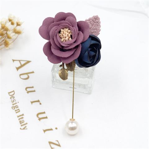 Korean style one-line brooch