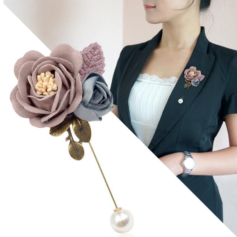 Korean style one-line brooch