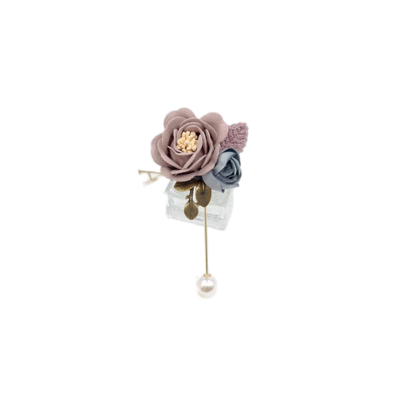 Korean style one-line brooch