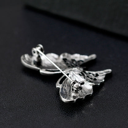 Elegant Shell Butterfly Brooch