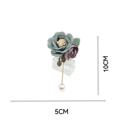 Korean style one-line brooch
