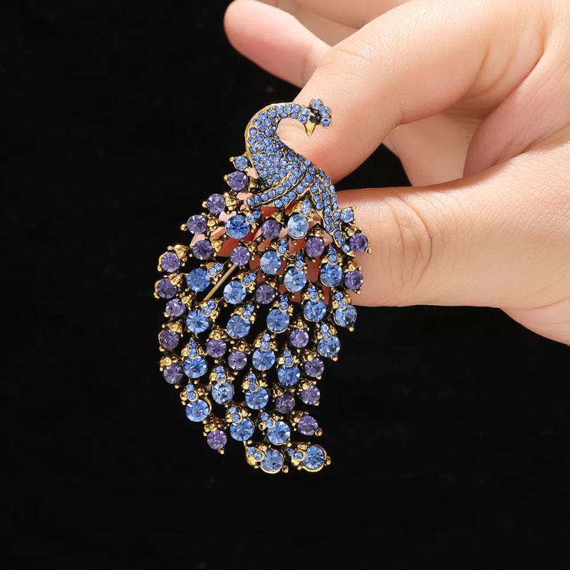 Petite Gemstone Peacock Brooch Collection — Delicate Luxury Redefined