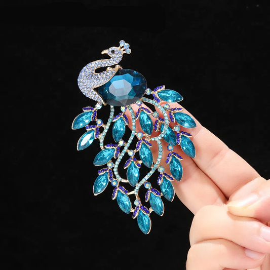 Gemstone Peacock Brooch Collection — Delicate Luxury Redefined