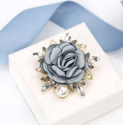 Korean style crystal brooch