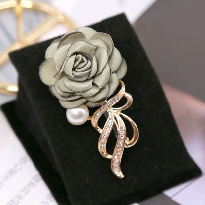 Korean Style Elegant Fabric Flower Brooch