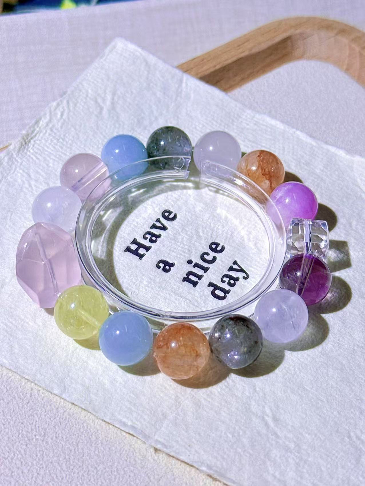 Happy Rainbow Bomb-Instant Mood Lift for Depression & Anxiety-Burnout Buster Bracelet